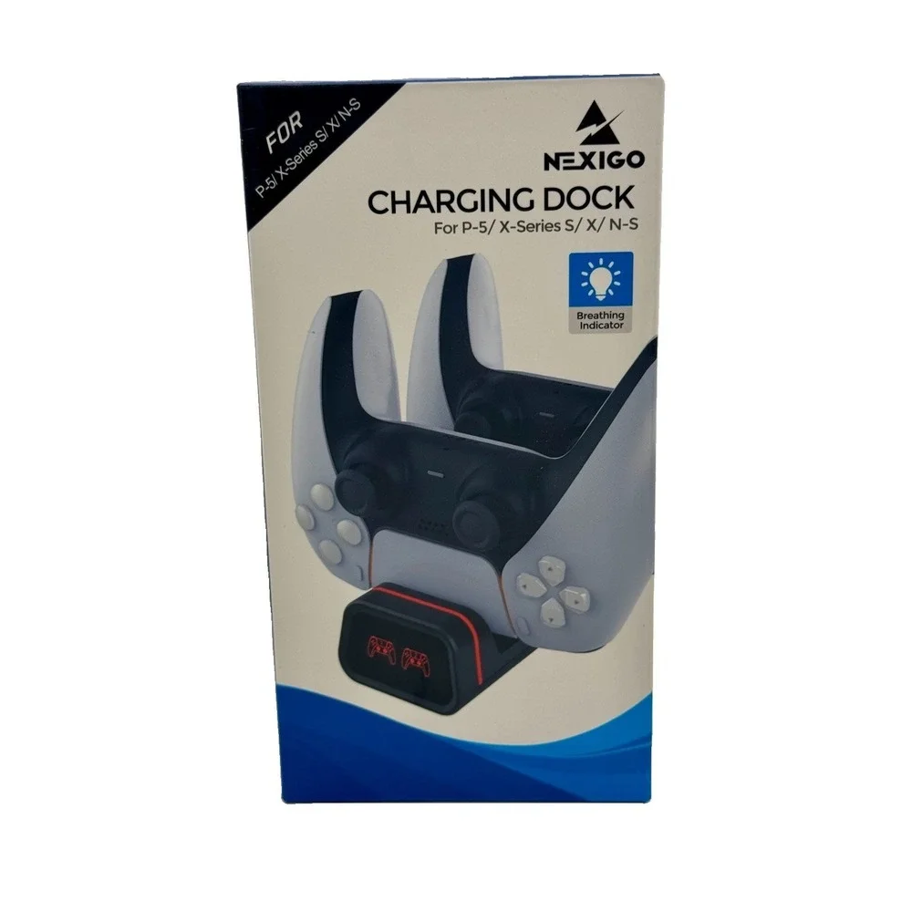 NexiGo Dual Controller Charging Dock for PS5 Xbox Series X/S Switch Pro NEW